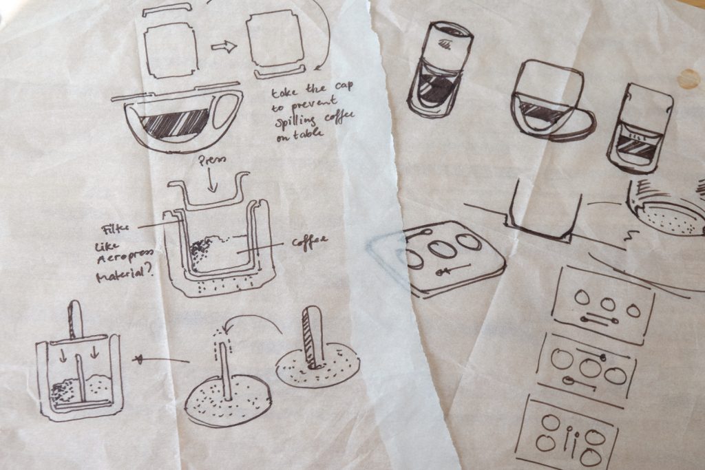 Reinventing The Traditional Vietnamese Coffee Filter 2 physical product sketches1