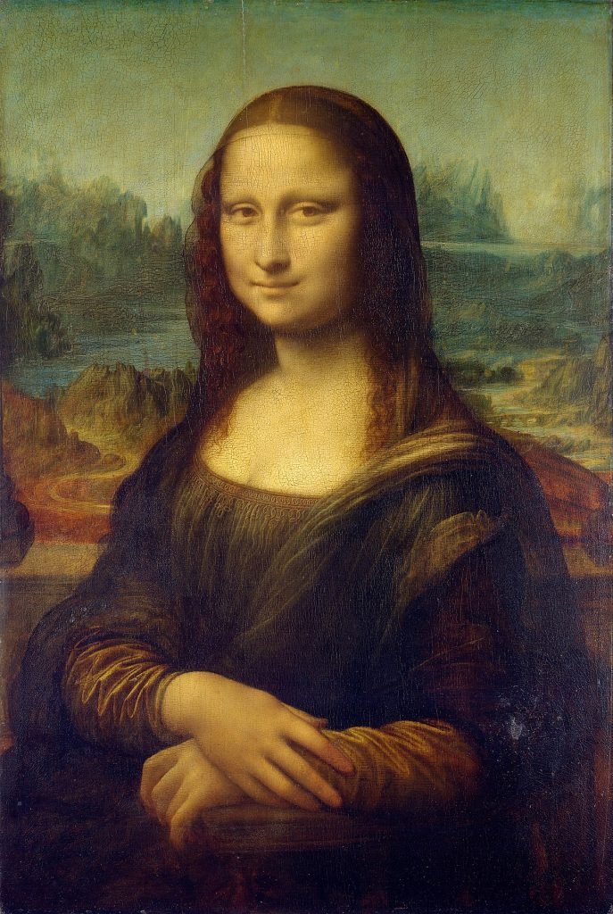 The mona lisa painting