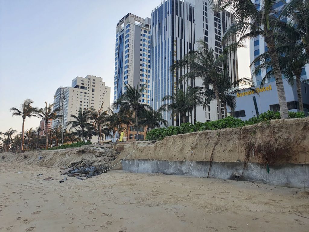 Da Nang January 2021 Beach after rainy season