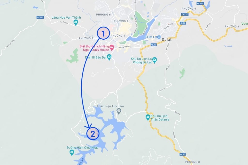 Da lat map area