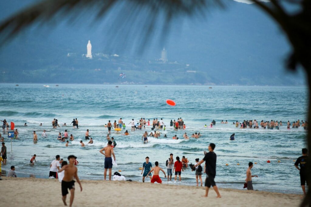 Crowded beaches Vietnam 3