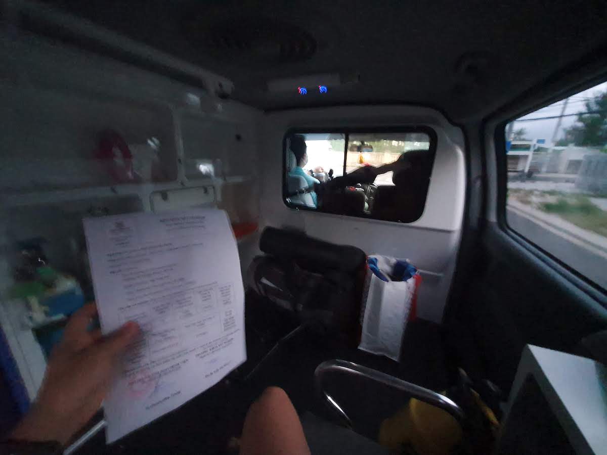 My Experience of Leaving Vietnam During Covid in a 📸 Photo Journal 11 2 Leaving Vietnam Ambulance