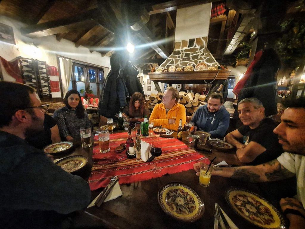 October to December 2021 - Life Update & Getting settled in Bansko Bulgaria 11 Coworking Bansko Friday Dinner