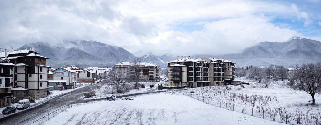 October to December 2021 - Life Update & Getting settled in Bansko Bulgaria 30 bansko panaroma winter