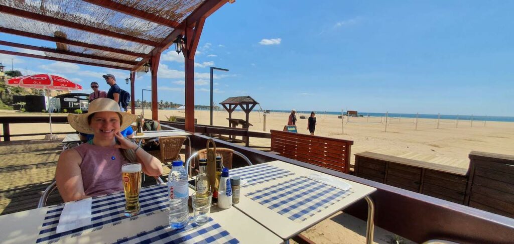 Portimao 2022 Lunch on beach