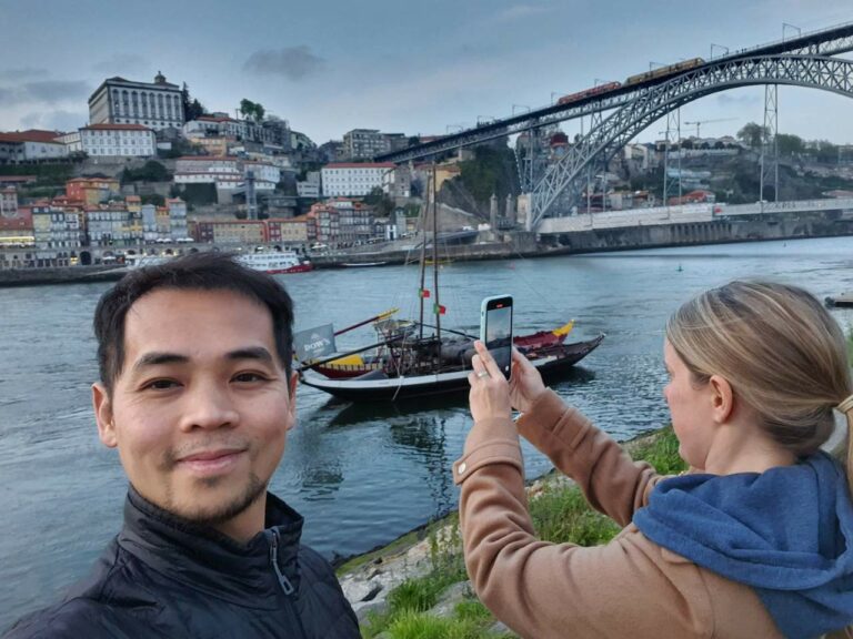 Taking photos on Last day in Porto 2022