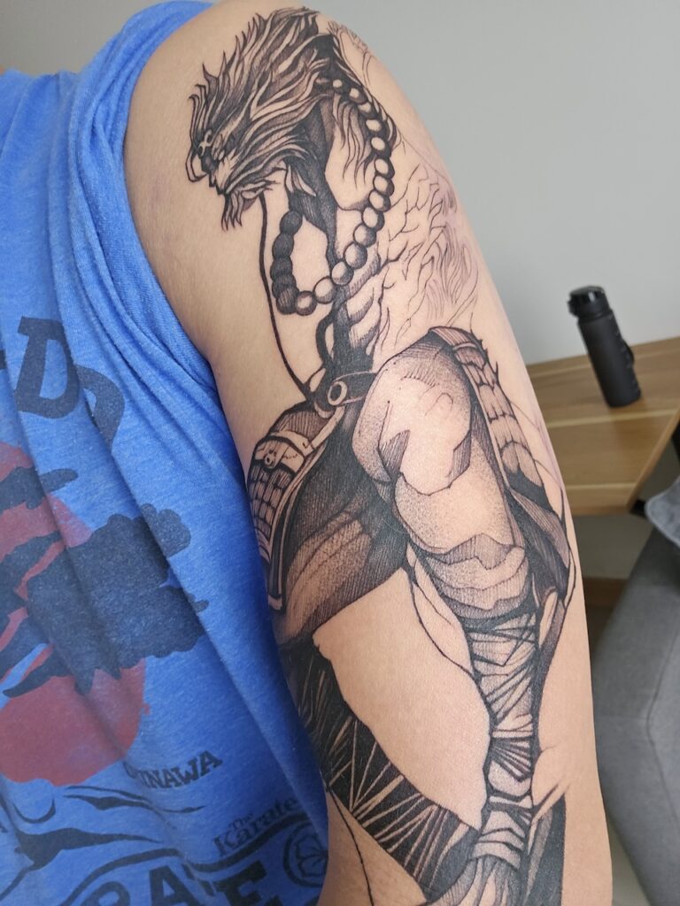 Getting my first tattoo day 2 progress